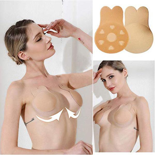 Bunny Shaped Push Up Strapless Invisible Reusable Bra - Perk Me Up
