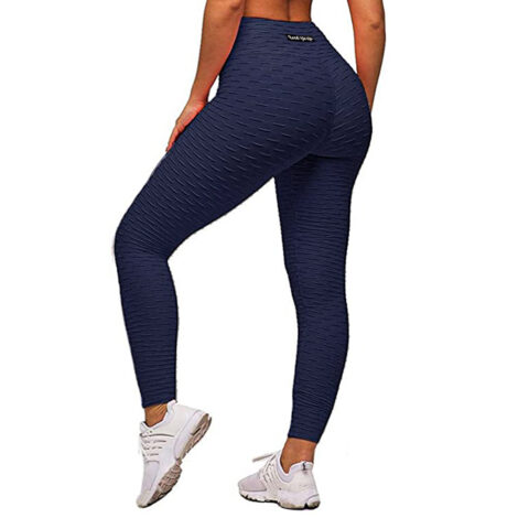 Honeycomb Navy Blue Flex High Waist Leggings