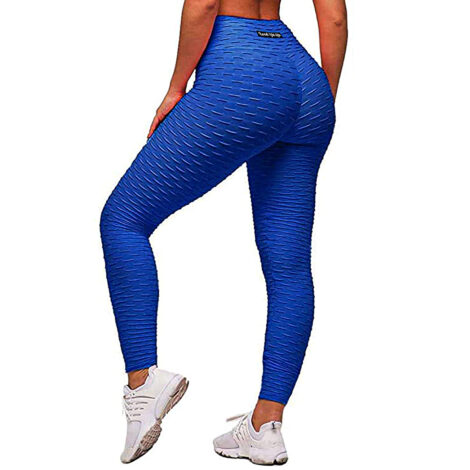 Honeycomb Royal Blue High Waist Leggings