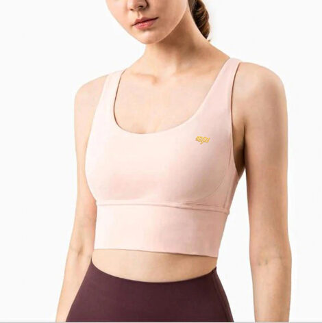 Perk Me Up Pink Strappy High Support Sports Bra