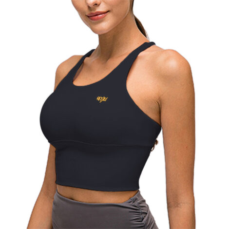 Black Braid Sports Bra