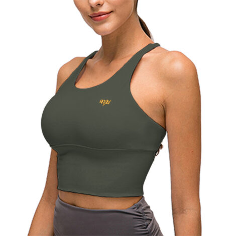 Rosemary Green Braid Sports Bra